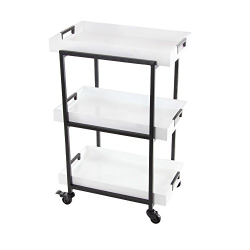 Algopix Similar Product 14 - Benzara White Finish Metallic and