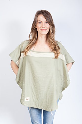 Algopix Similar Product 16 - Organic Nursing Covers (Olive/Beige)