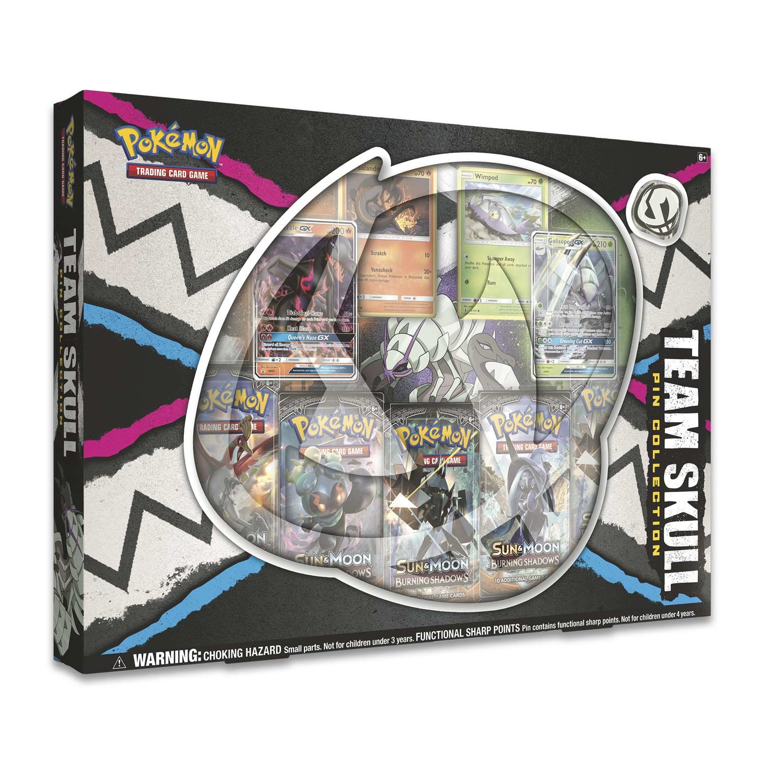 Algopix Similar Product 4 - Pokemon TCG Team Skull Gx Pin Box 4