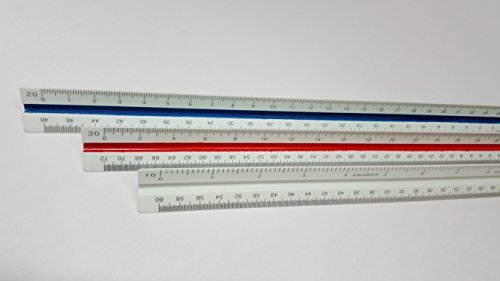 Algopix Similar Product 9 - Triangular Engineering Scale Ruler by