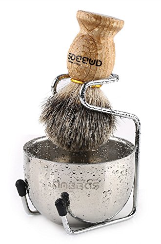 Algopix Similar Product 2 - Shaving Set 3in1 Pure Badger Hair