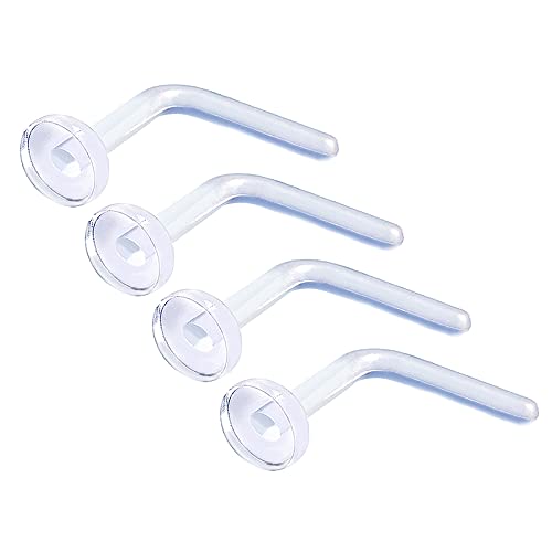 Algopix Similar Product 7 - 4Pcs 20G Nose Piercing Jewelry Clear