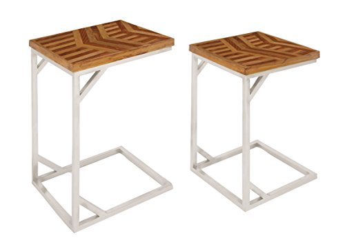 Algopix Similar Product 17 - Benzara Brown Finish Console Table Set