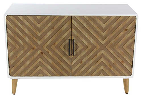 Algopix Similar Product 16 - Benzara 2 Door Wood and Metal Cabinet