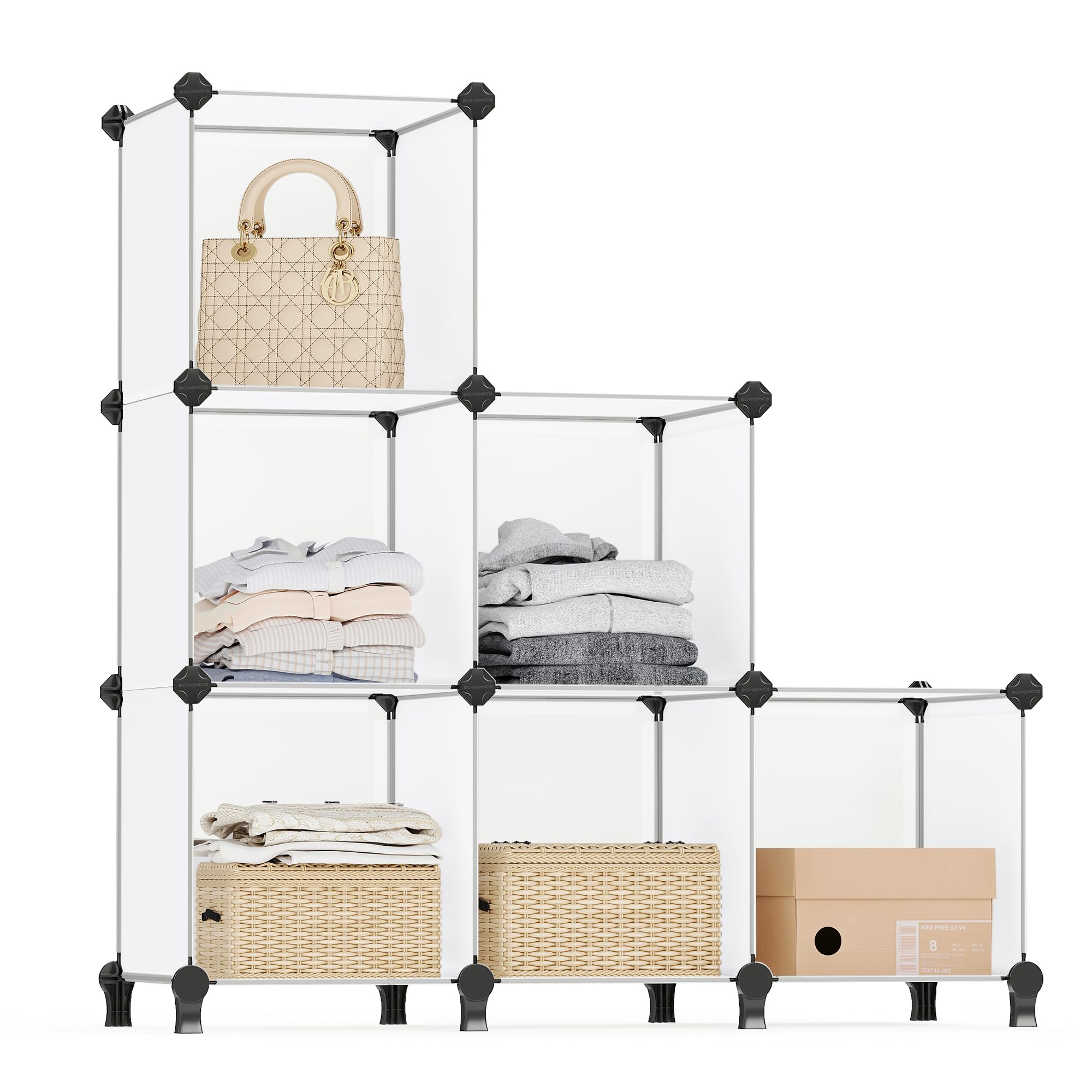 Algopix Similar Product 15 - SONGMICS 6 Cube Storage Organizer DIY