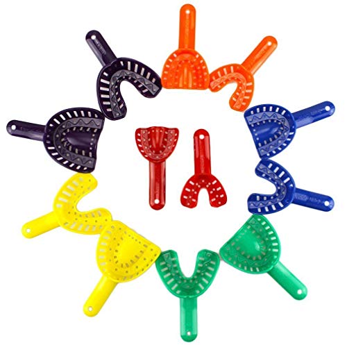 Algopix Similar Product 7 - 12pcs Dental Impression Tray Plastic