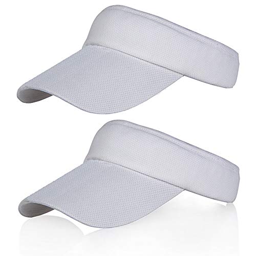 Algopix Similar Product 17 - 2 Pack White Sun Visors for Women and