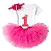 Algopix Similar Product 4 - NNJXD Girl Newborn Crown Tutu 1st