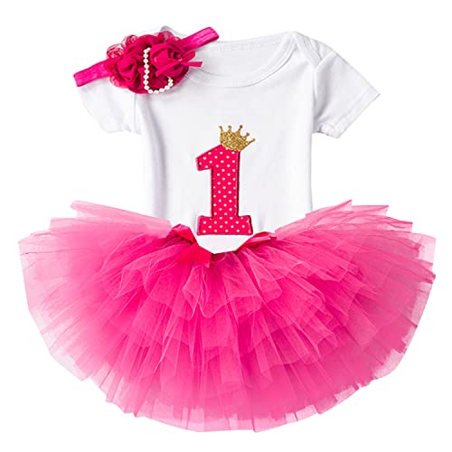 Algopix Similar Product 4 - NNJXD Girl Newborn Crown Tutu 1st