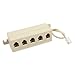 Algopix Similar Product 6 - uxcell 5 Way Outlet Telephone RJ11 6P4C