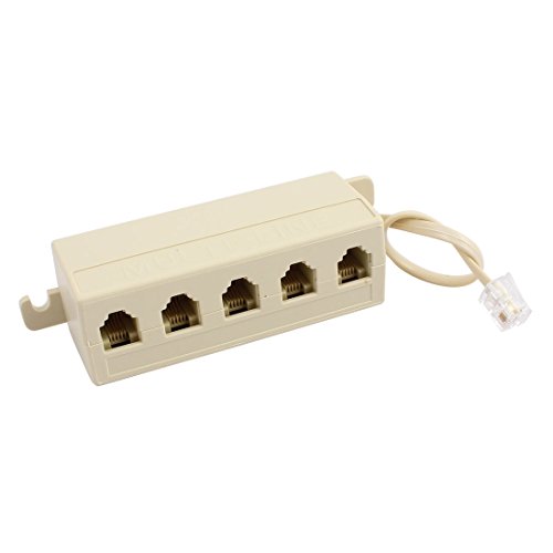 Algopix Similar Product 18 - uxcell 5 Way Outlet Telephone RJ11 6P4C