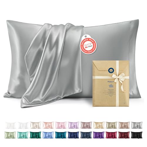 Algopix Similar Product 3 - Bedsure Satin Pillowcase Similar to
