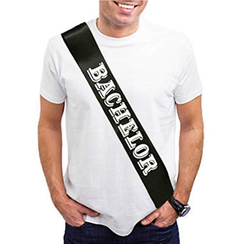 Algopix Similar Product 5 - Alpine Choice Black Bachelor Party Sash