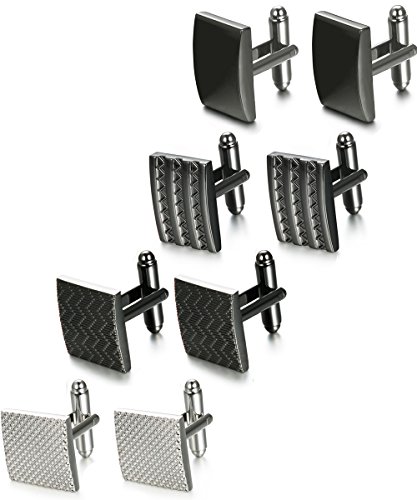 Algopix Similar Product 11 - FIBO STEEL 4 Pairs Wedding Business