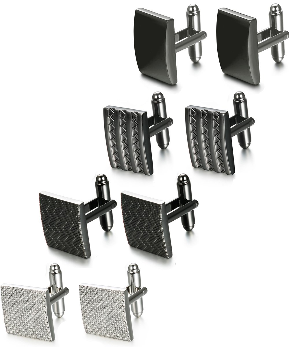 Algopix Similar Product 14 - FIBO STEEL 4 Pairs Wedding Business