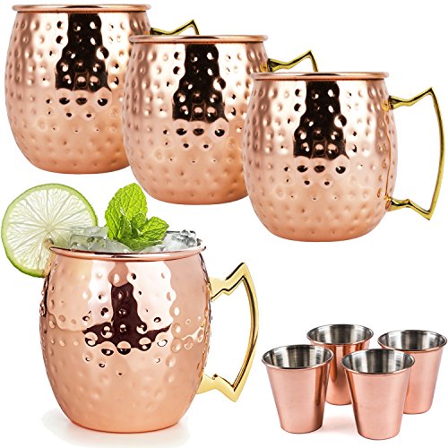 Algopix Similar Product 19 - Moscow Mule Copper Mugs  8 Piece Set 