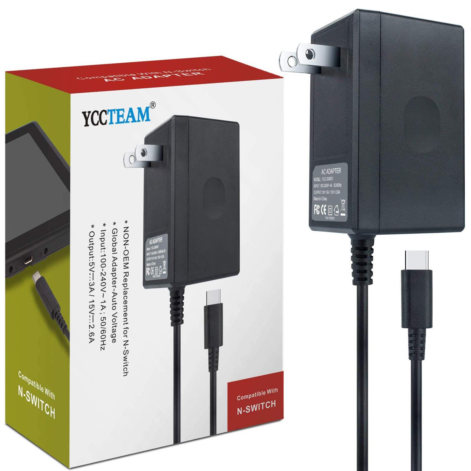 Algopix Similar Product 14 - Charger for Nintendo Switch YCCTEAM