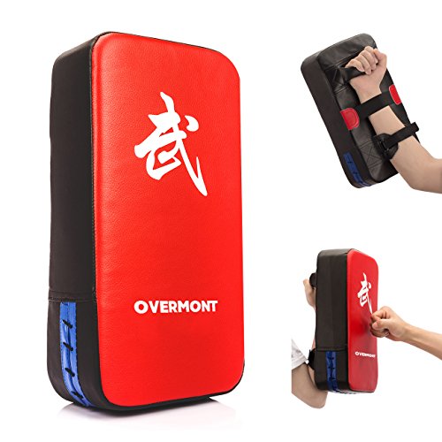 Algopix Similar Product 3 - Overmont Taekwondo Kick Pads PU Leather