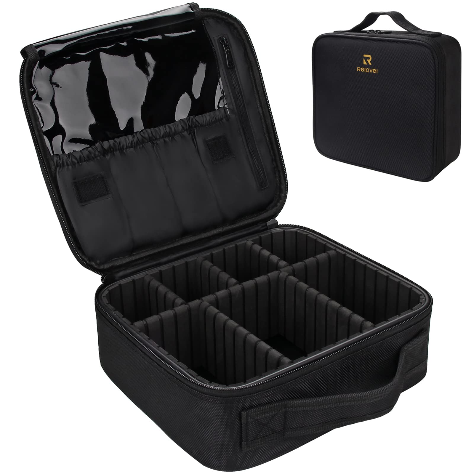 Algopix Similar Product 14 - Relavel Travel Makeup Train Case Makeup