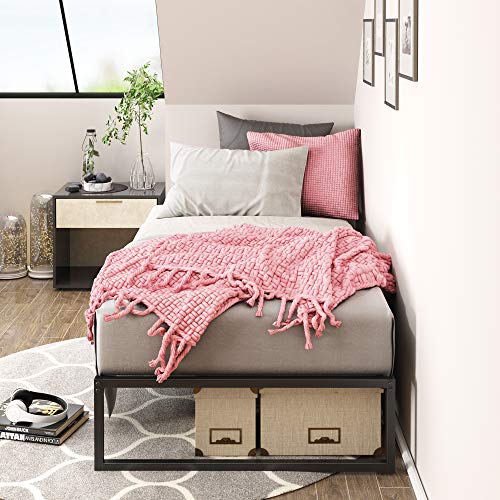 Algopix Similar Product 7 - Zinus Lorelei Platform Bed, Twin, Black