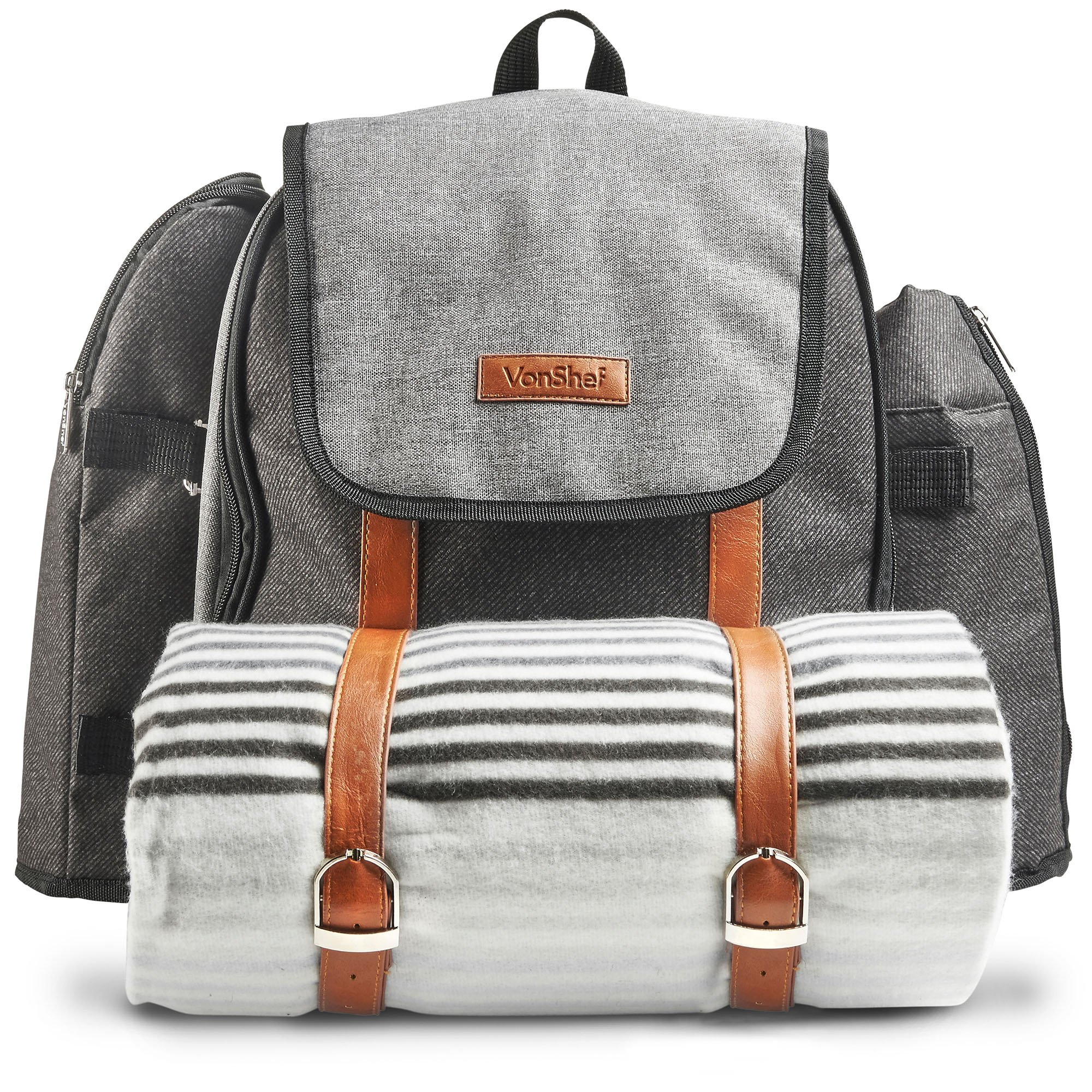 Algopix Similar Product 9 - VonShef Picnic Backpack for 4 Person