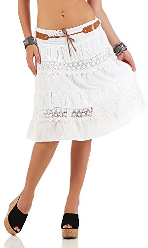 Algopix Similar Product 10 - malito summer skirt with belt Stretchy