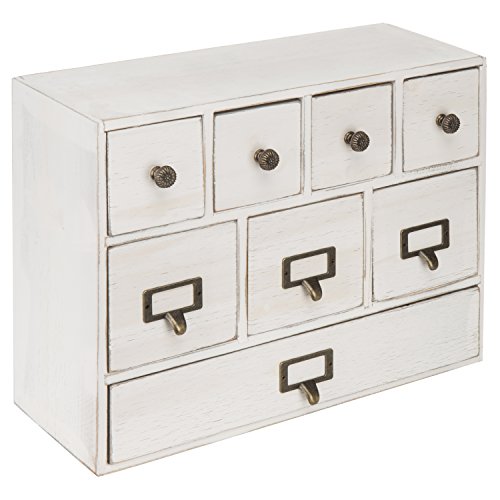 Algopix Similar Product 12 - MyGift 13Inch Weathered Vintage White