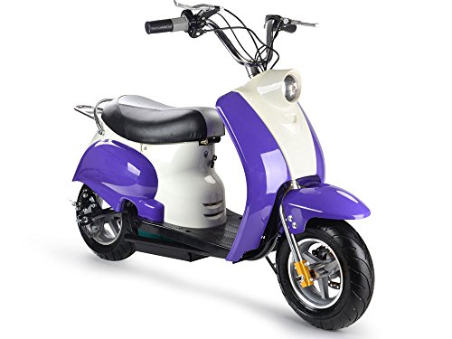 Algopix Similar Product 11 - MotoTec 24v Electric Moped Purple