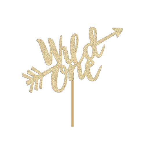 Algopix Similar Product 4 - Gold Wild One Cake Topper Boho Tribal