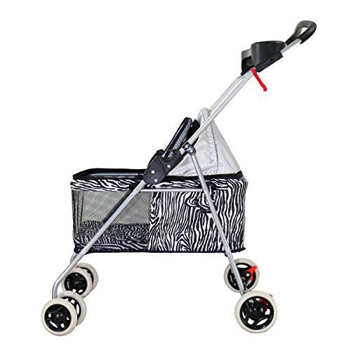 Algopix Similar Product 4 - BestPet New Zebra Posh Pet Stroller