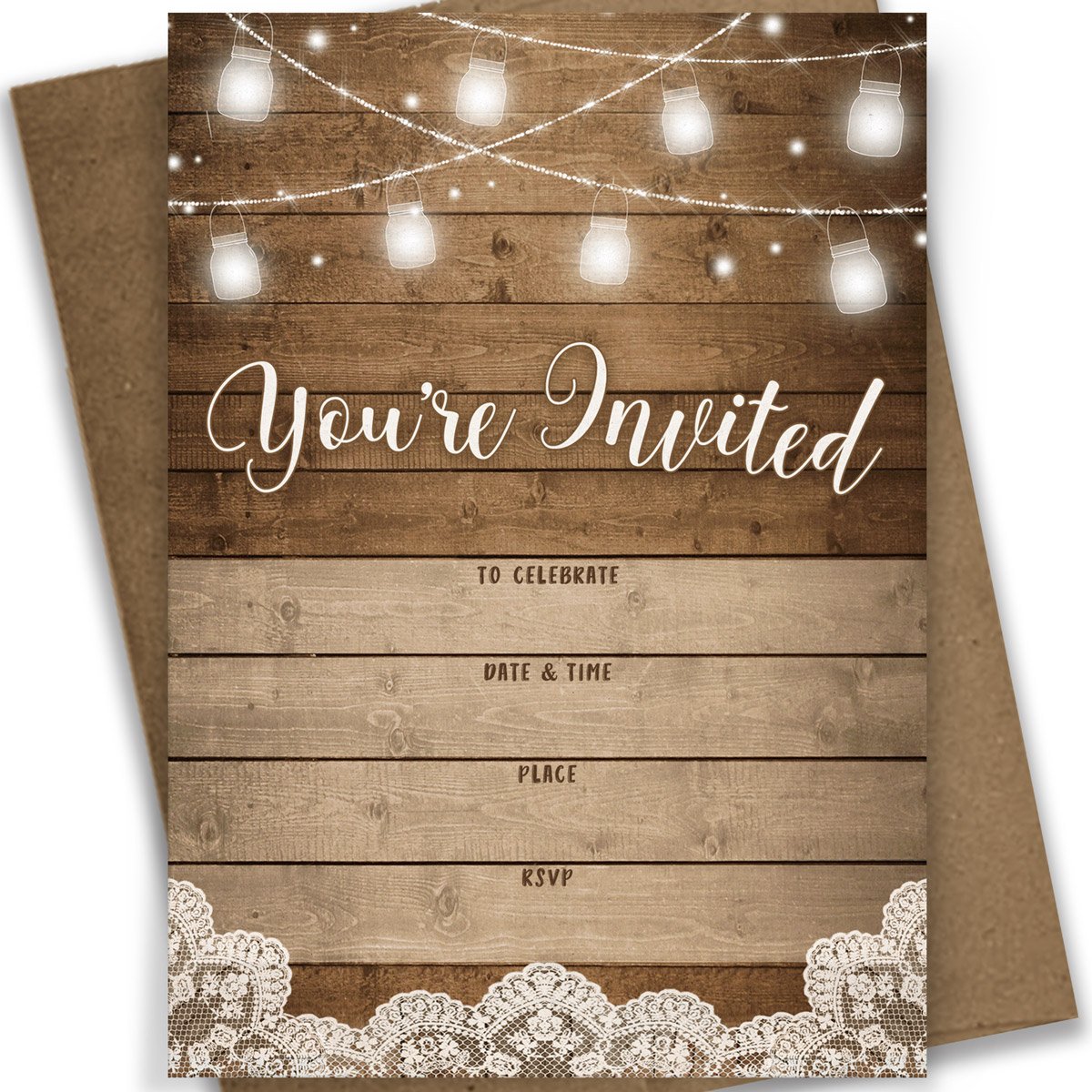 Algopix Similar Product 11 - Printed Party Fillin Invitations and