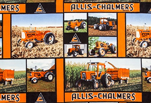 Algopix Similar Product 11 - Allis Chalmers Tractor Fleece Fabric