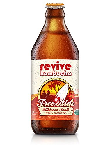 Algopix Similar Product 6 - Revive Kombucha Free Ride Hibiscus