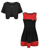 Algopix Similar Product 8 - LOTMART Girls Bow Skater Dress Bundle