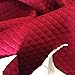 Algopix Similar Product 15 - luvfabrics Red Suede Quilted Auto