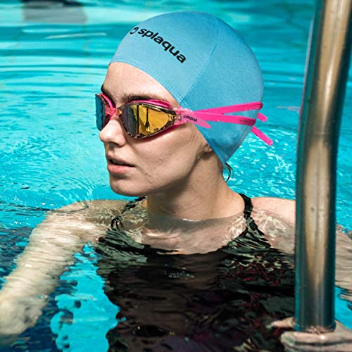 Algopix Similar Product 12 - Splaqua Turquoise Lycra Swim Cap