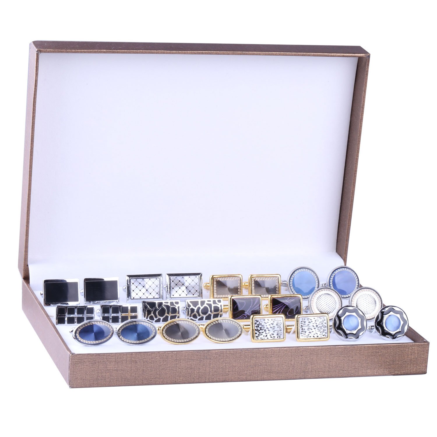 Algopix Similar Product 17 - BodyJ4You 12 Pairs Cufflinks for Men