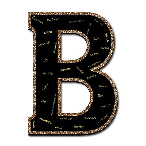 Algopix Similar Product 1 - Big Dot of Happiness Signature Letter B