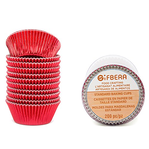 Algopix Similar Product 16 - Gifbera Standard Red Foil Cupcake
