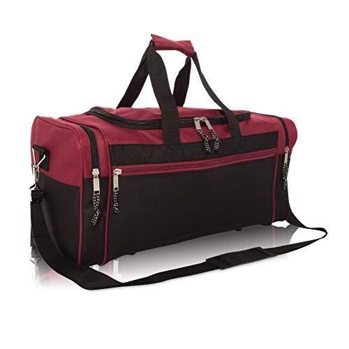 Algopix Similar Product 7 - DALIX 21 Blank Sports Duffle Bag Gym