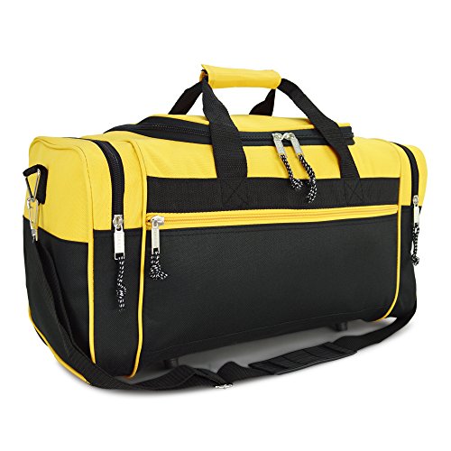 Algopix Similar Product 3 - DALIX 21 Blank Sports Duffle Bag Gym