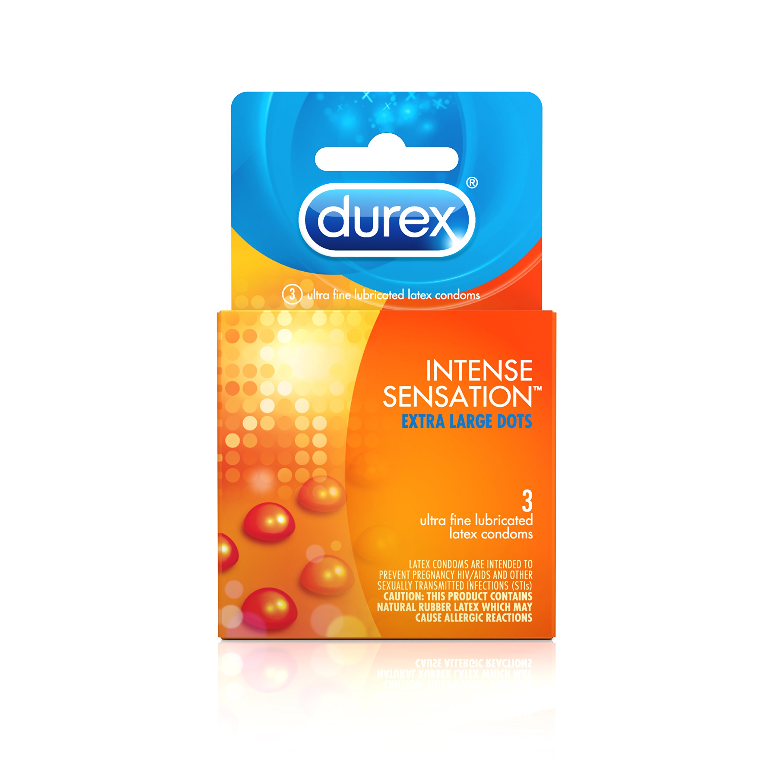 Algopix Similar Product 1 - Durex Intense Sensation Condom, 3 Count
