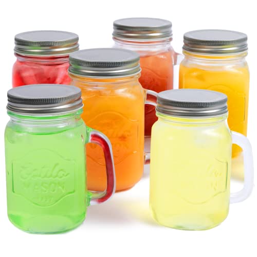 Algopix Similar Product 1 - Estilo Mason Jar 16 oz Set of 6