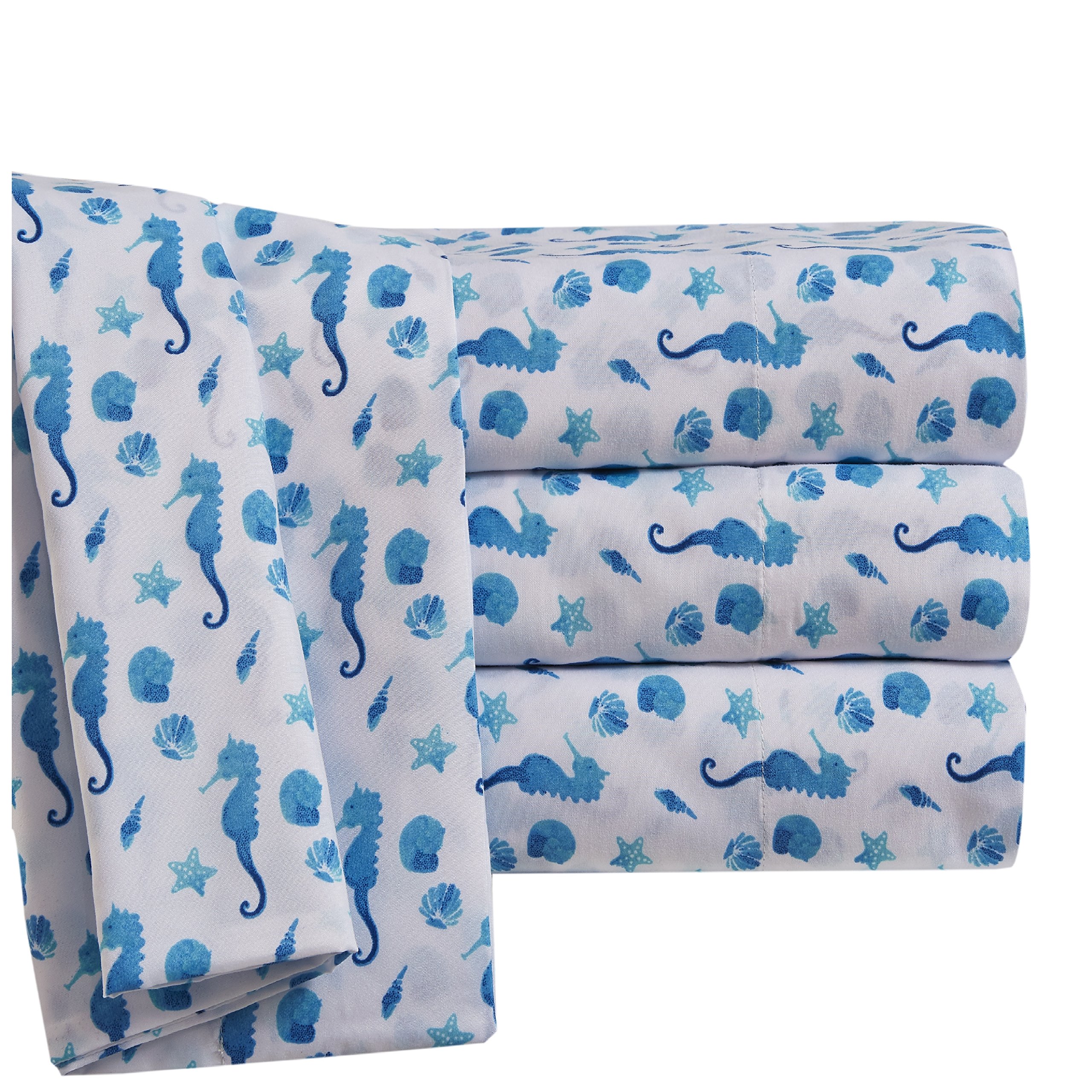 Algopix Similar Product 1 - Waves Sheet Set with Deep Fitting