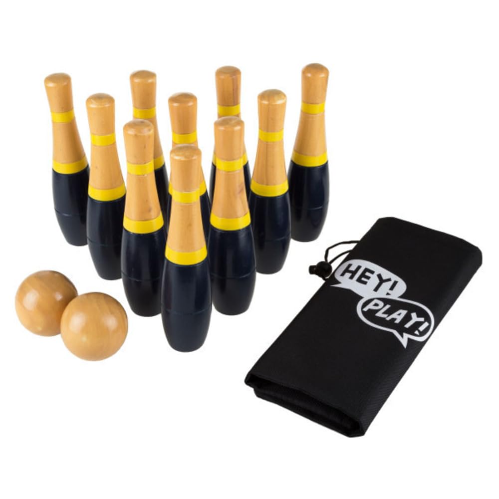 Algopix Similar Product 19 - Wooden Lawn Bowling  Adults and Kids