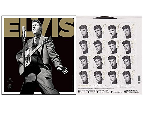 Algopix Similar Product 16 - Elvis Presley Sheet of 16 USPS Forever