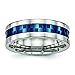 Algopix Similar Product 7 - Stainless Steel Polished Blue IPplated