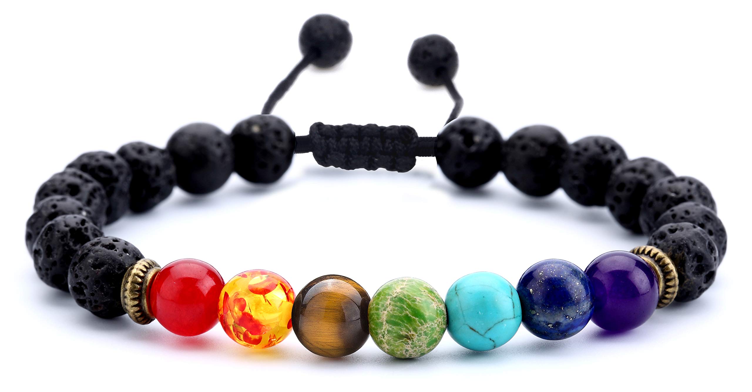 Algopix Similar Product 8 - Hamoery Men Women 8mm Lava Rock Beads