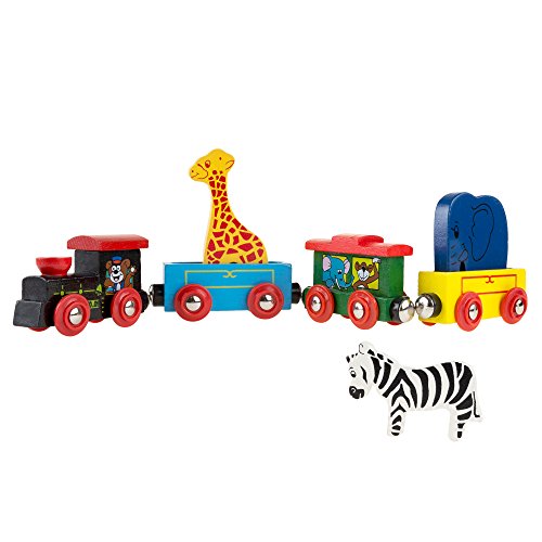 Algopix Similar Product 13 - Magnetic Train Toy Wooden Animal