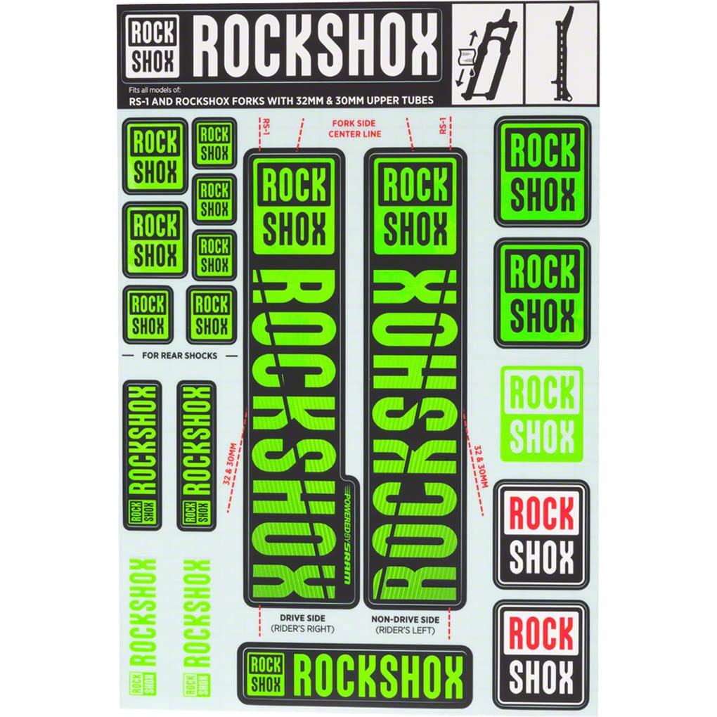 Algopix Similar Product 20 - RockShox Decal Kit 3032mm Green